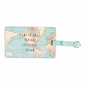 Sass & Belle Vintage World Map Luggage Tag
