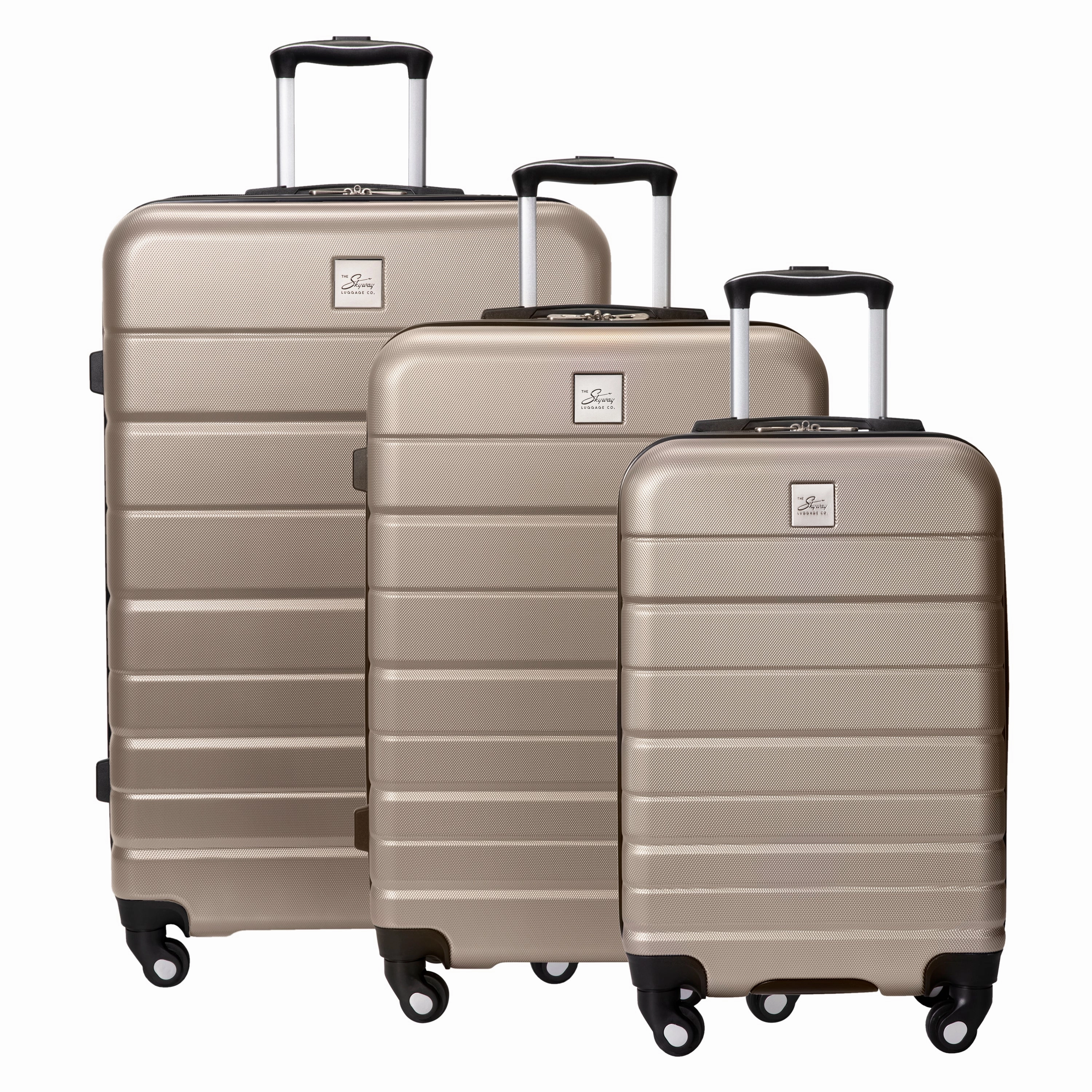 Skyway Epic 2.0 Hardside Lightweight Expandable ABS Shell Spinner Luggage 3 Piece set