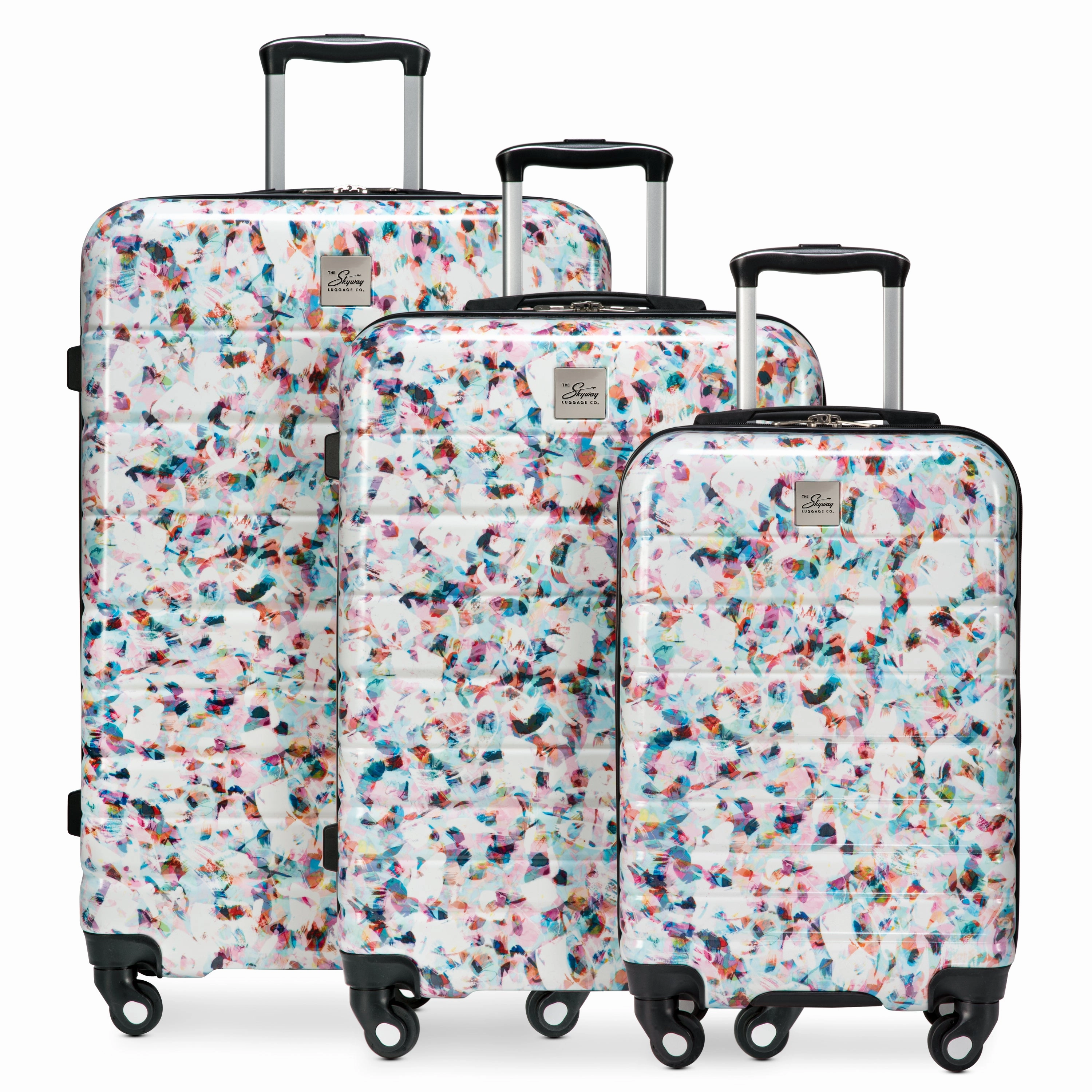 Skyway Epic 2.0 Hardside Lightweight Expandable ABS Shell Spinner Luggage 3 Piece set