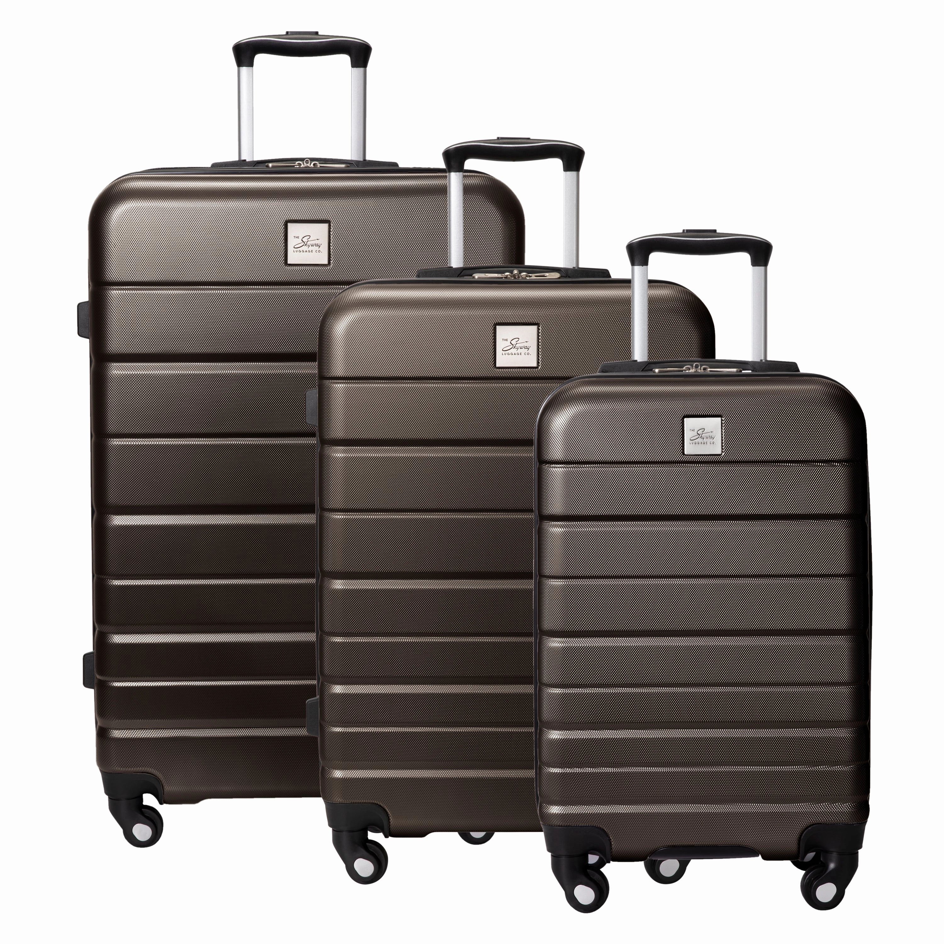 Skyway Epic 2.0 Hardside Lightweight Expandable ABS Shell Spinner Luggage 3 Piece set