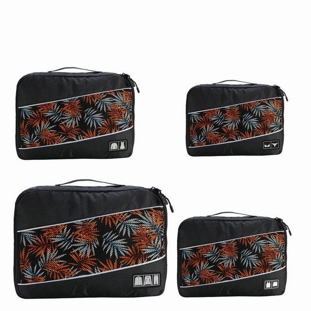 Soperwillton Women Travel Bag Packing Cubes Set Bag Female 210D Polyester Packing Cubes Travel