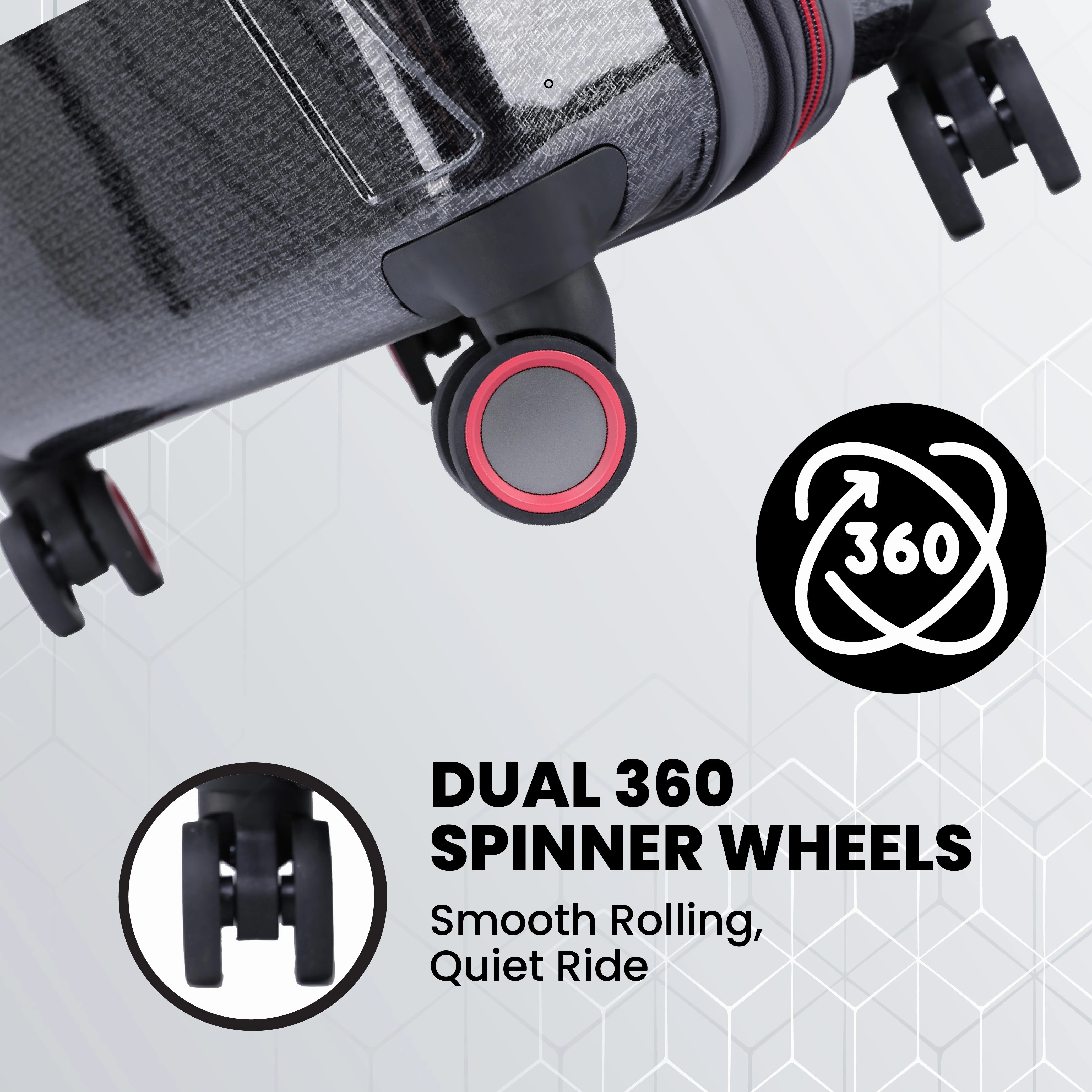 Spyder Traverse Expandable Hardside 3 Piece Spinner Set