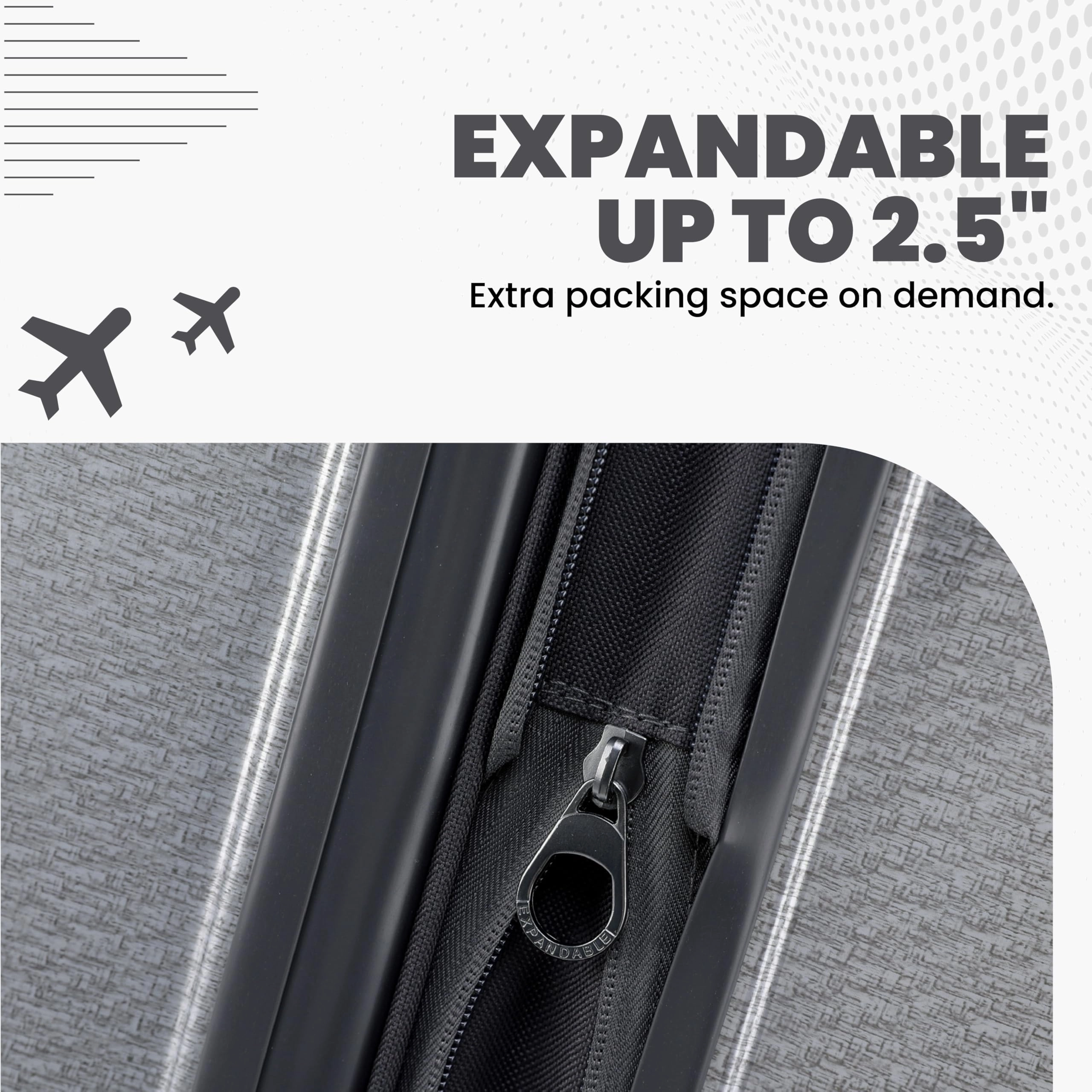 Spyder Traverse Expandable Hardside 3 Piece Spinner Set