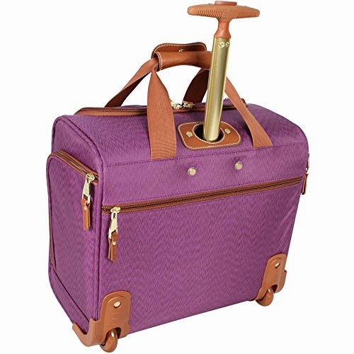 Steve Madden Global Wheeled Purple Under Seat Bag
