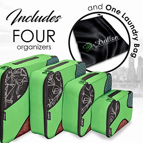 Stratton Travel Organizers Packing Cubes - Multifunctional Luggage Storage - Versatile Sorting &