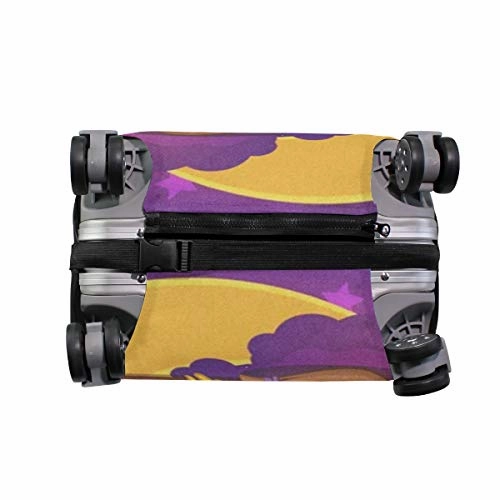 Suitcase Cover Halloween Owl And Moon Luggage Cover Travel Case Bag Protector for Kid Girls