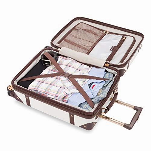 SwissGear 7739 Trunk, Hardside Spinner Luggage, Carry-On - White