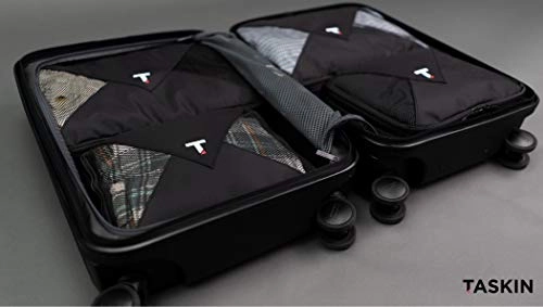 Taskin | Compression Packing Cubes | Premium Set of 5 (3 Large   2 Medium) | Genuine YKK Zippers
