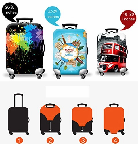 Tdc Elastic Luggage Cover Luggage Suitcase Cover Super Lightweight Luggage Protector