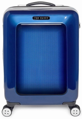 Ted Baker Hardsider Herringbone Collection Carry-On 4-Wheel Carry-On Luggage
