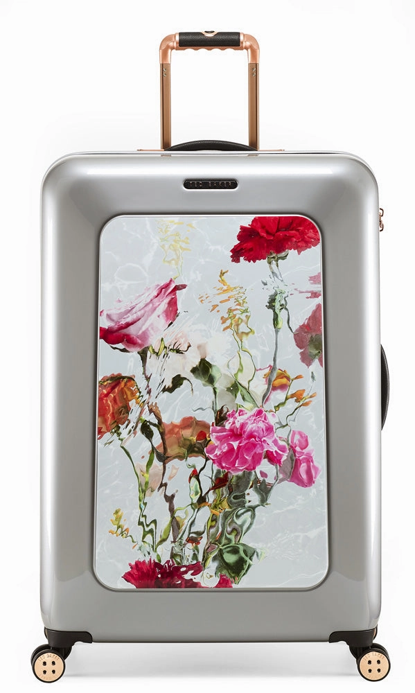 Ted baker Women's Hardside Checked-Large 4-Wheel Large Luggage