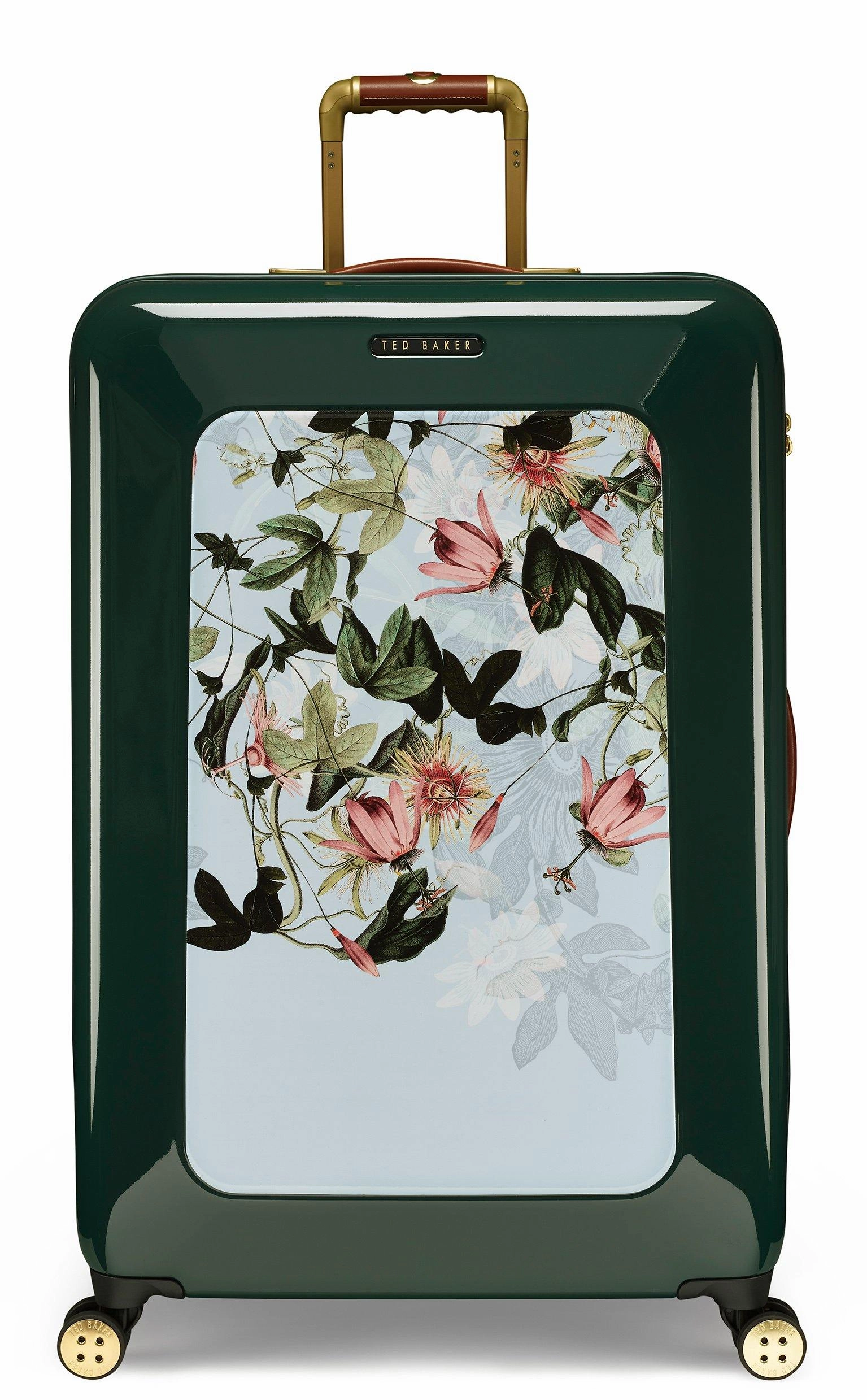 Ted baker Women's Hardside Checked-Large 4-Wheel Large Luggage