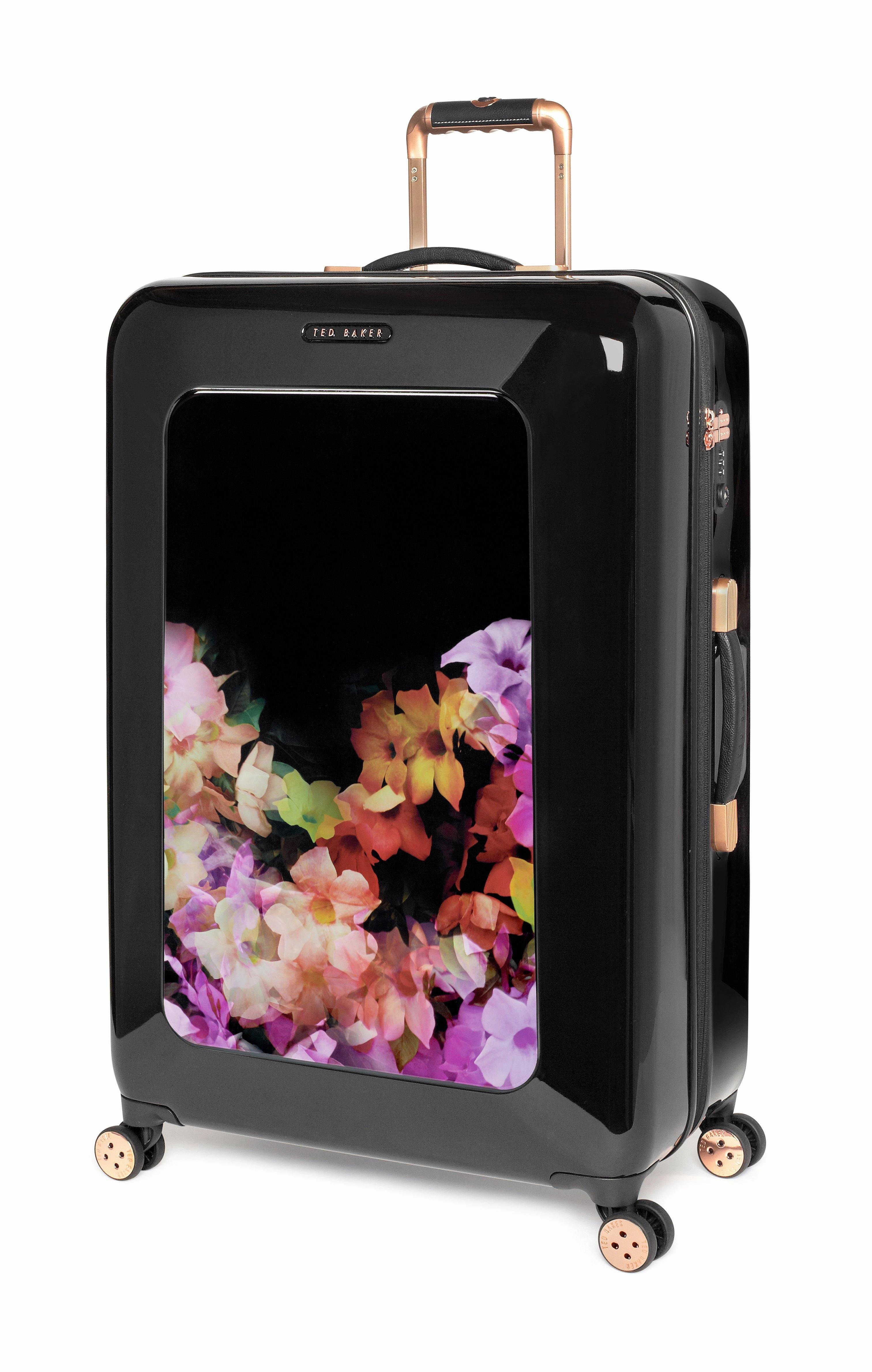 Ted baker Women's Hardside Checked-Large 4-Wheel Large Luggage