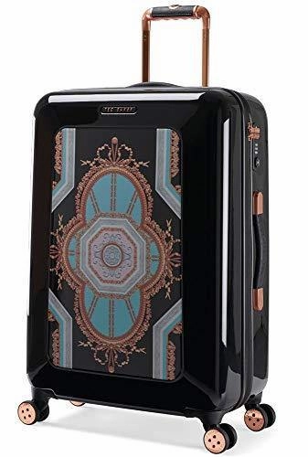 Ted baker Women's Hardside Checked-Large 4-Wheel Large Luggage
