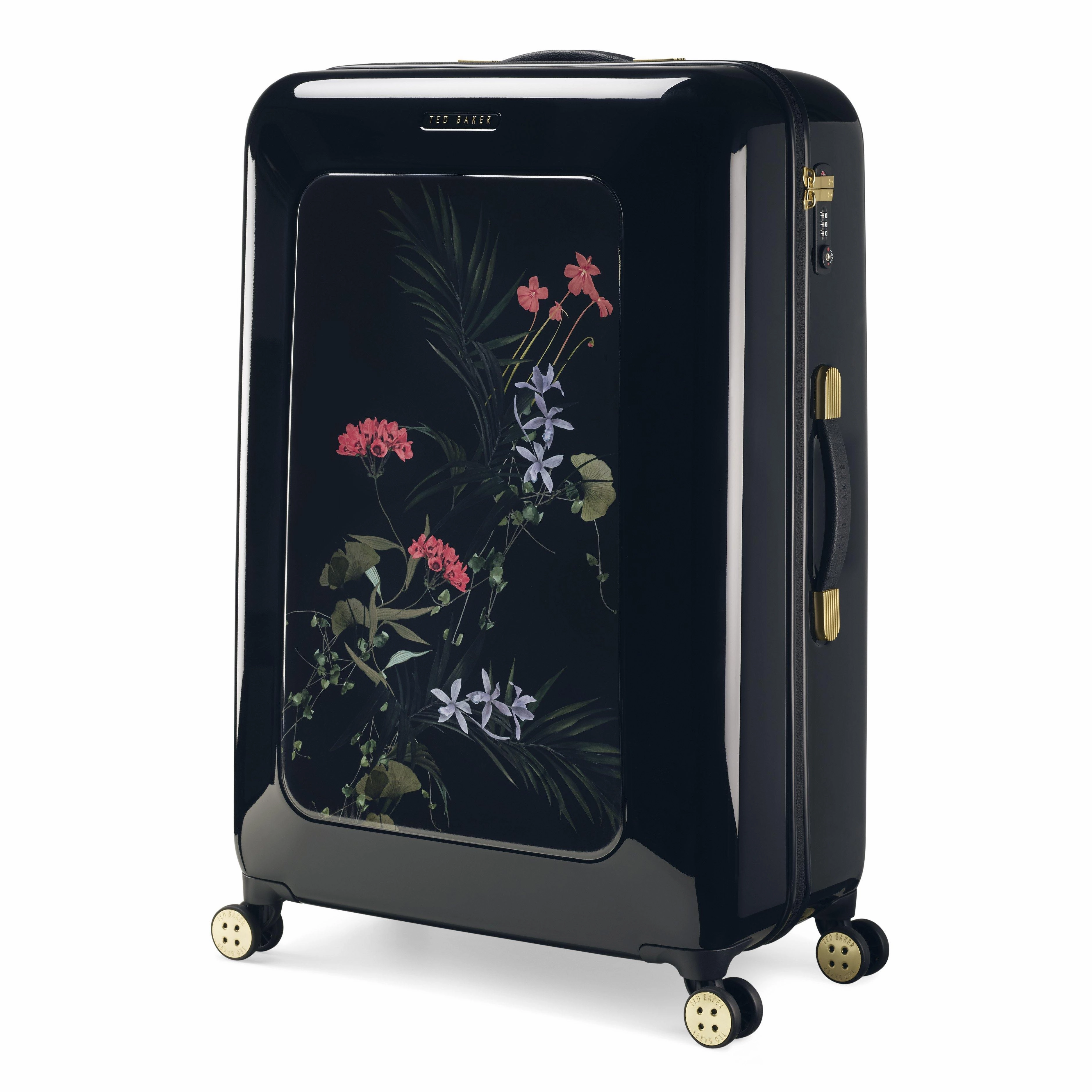 Ted baker Women's Hardside Checked-Large 4-Wheel Large Luggage