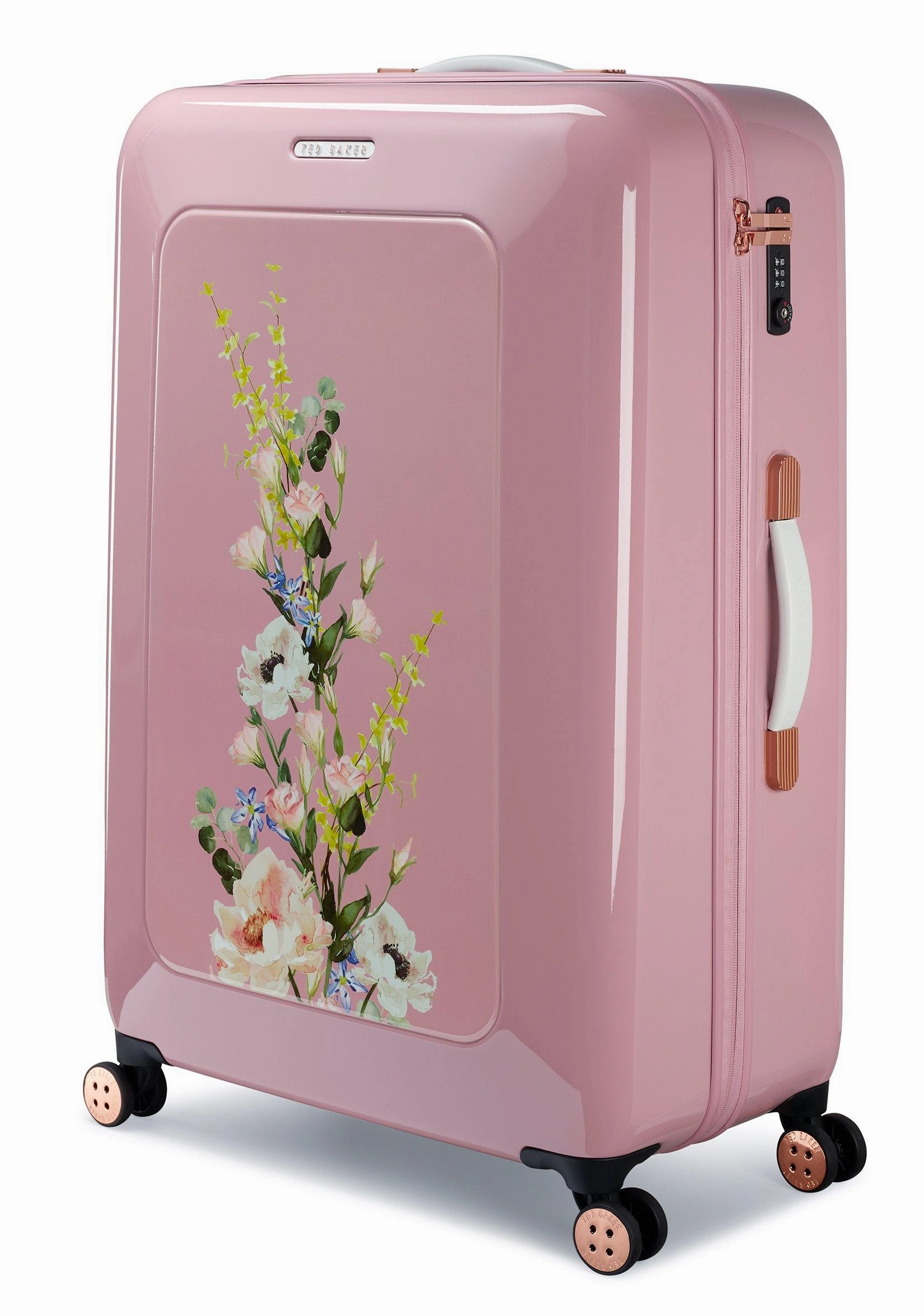Ted baker Women's Hardside Checked-Large 4-Wheel Large Luggage