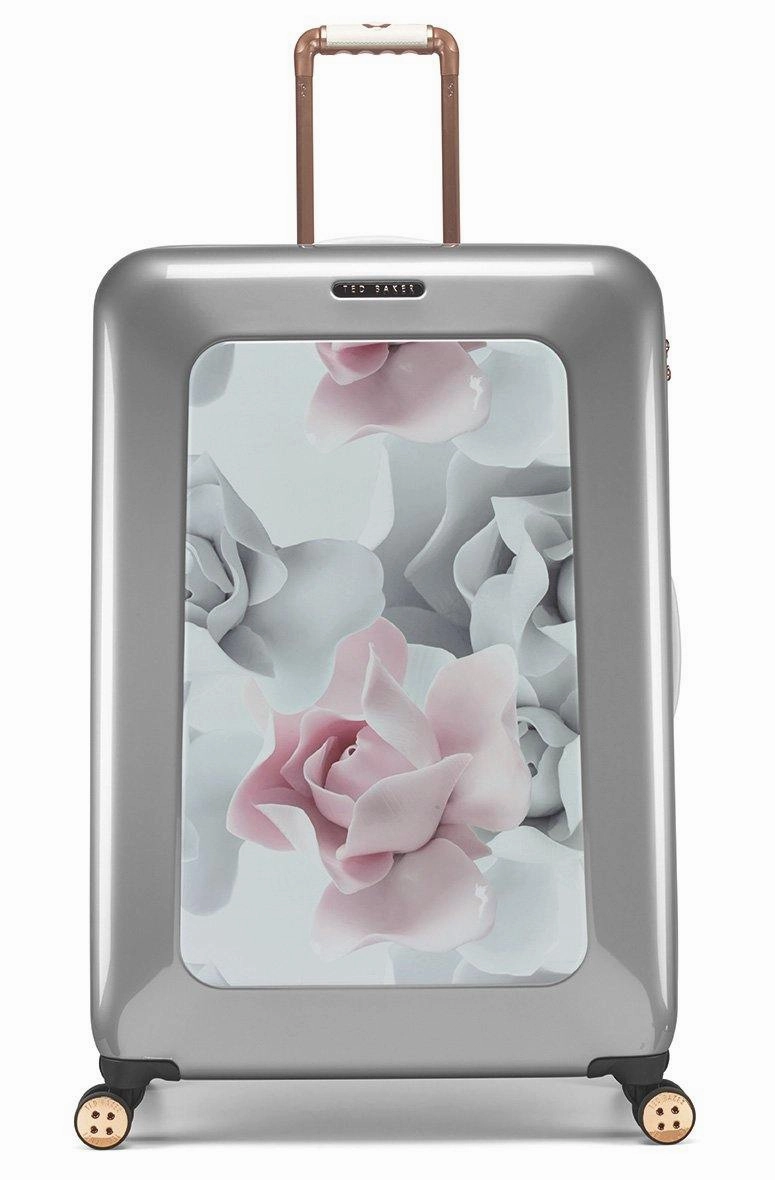 Ted baker Women's Hardside Checked-Large 4-Wheel Large Luggage
