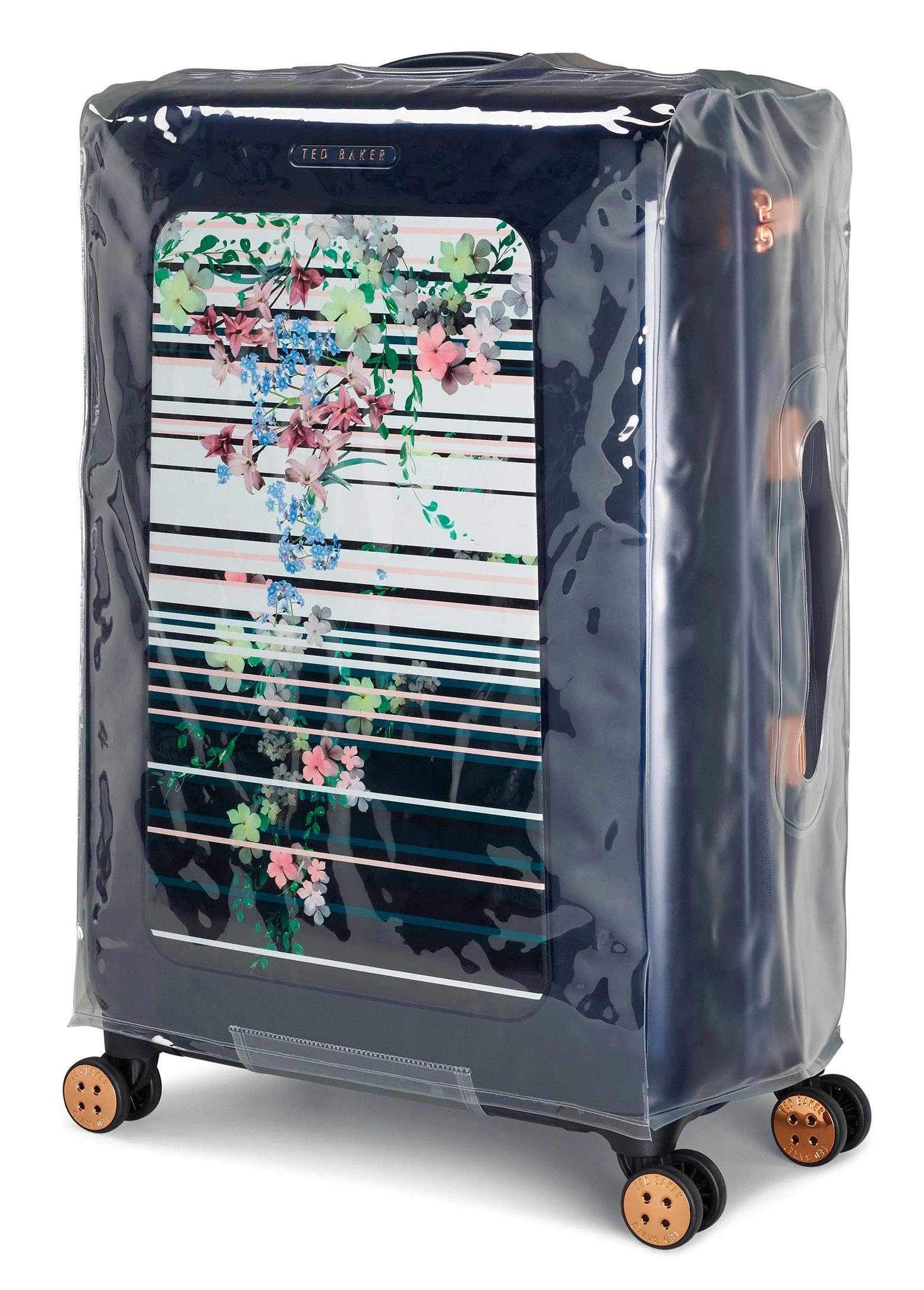 Ted baker Women's Hardside Checked-Large 4-Wheel Large Luggage