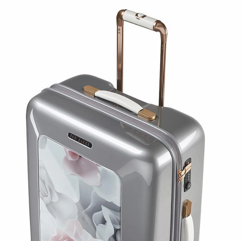 Ted baker Women's Hardside Checked-Large 4-Wheel Large Luggage