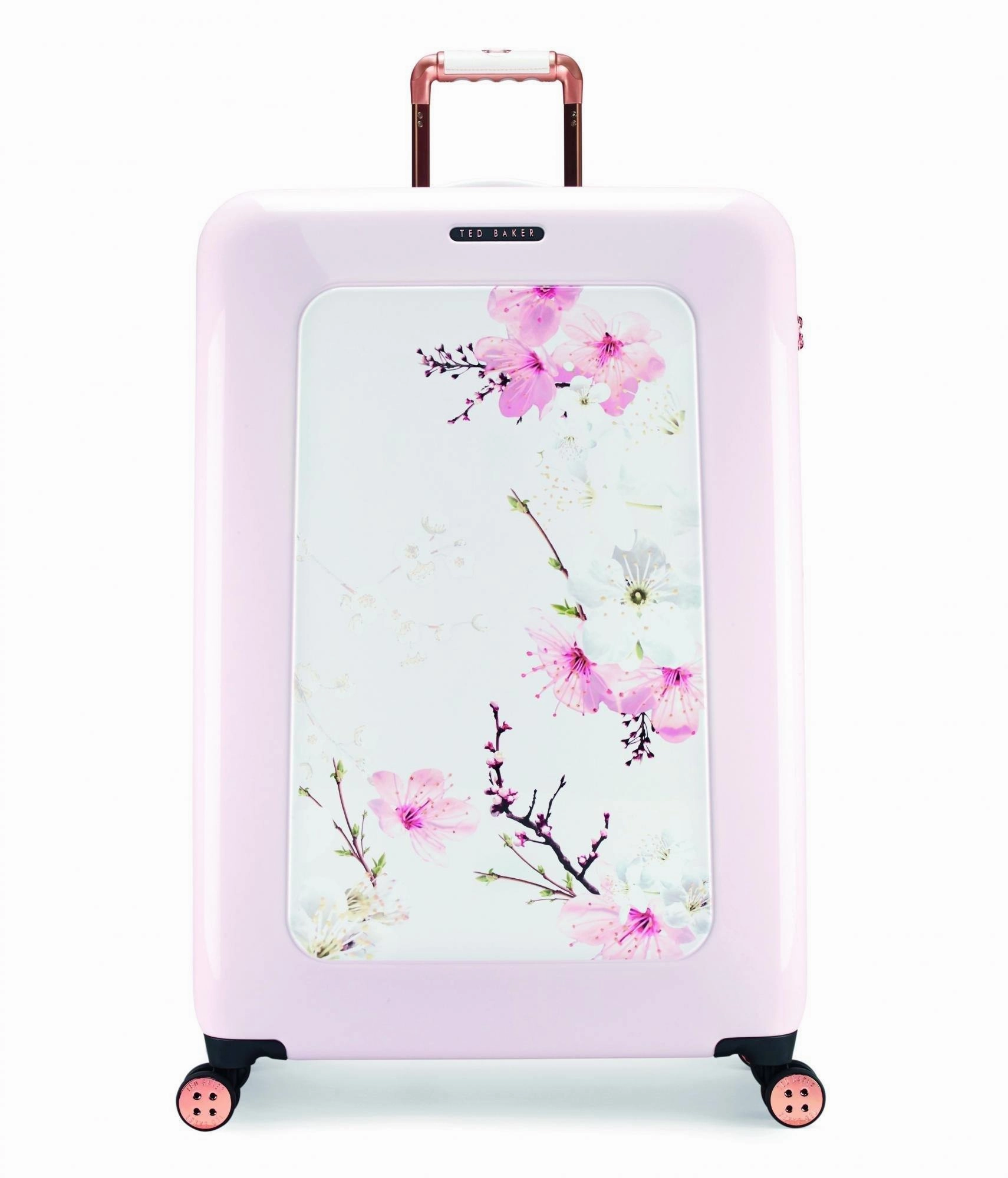 Ted baker Women's Hardside Checked-Large 4-Wheel Large Luggage