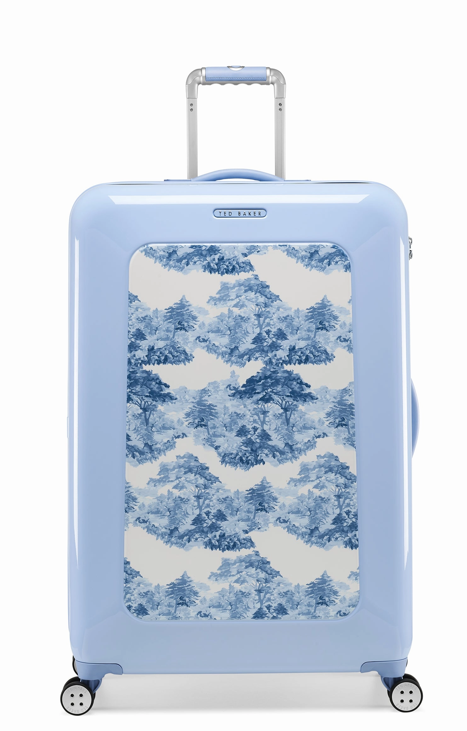 Ted baker Women's Hardside Checked-Large 4-Wheel Large Luggage