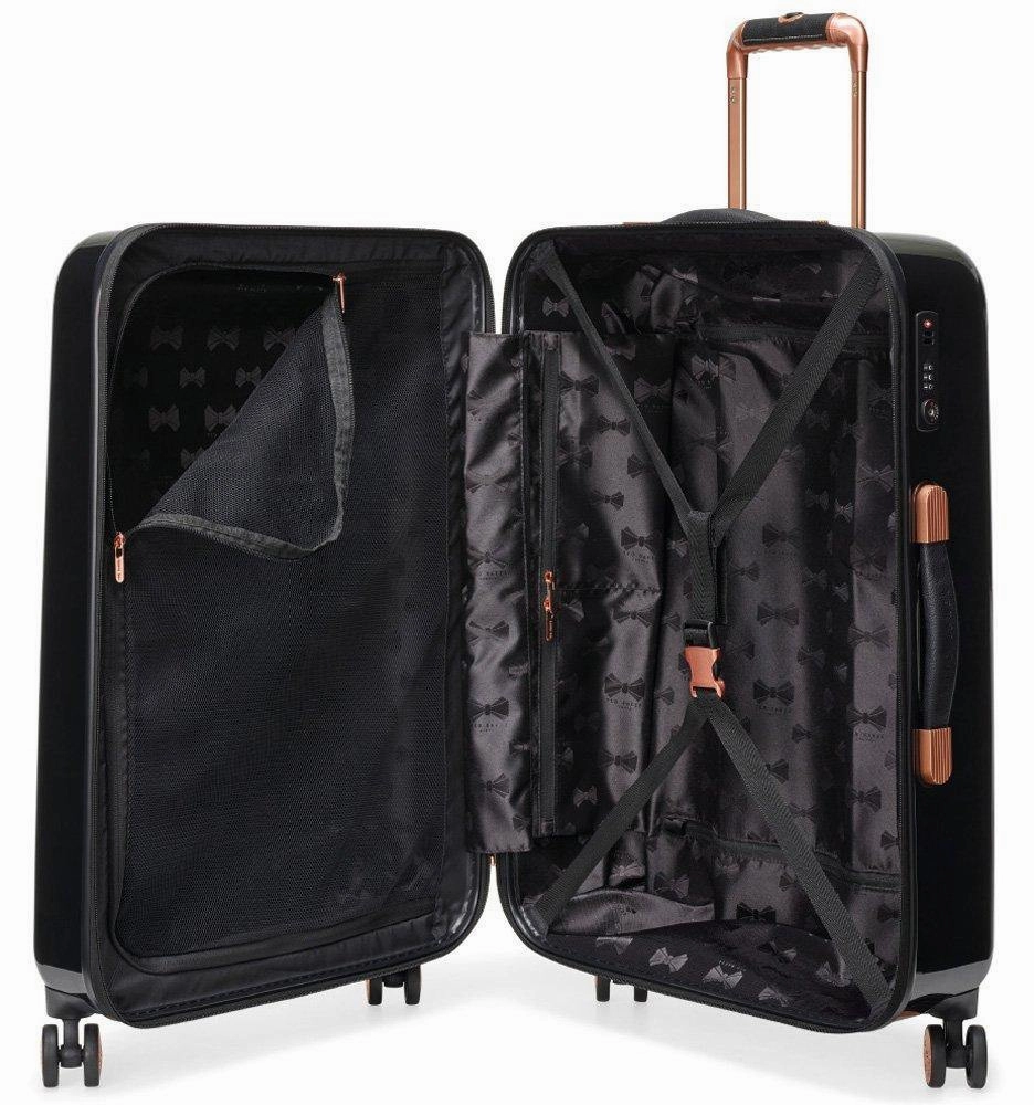 Ted baker Women's Hardside Checked-Large 4-Wheel Large Luggage