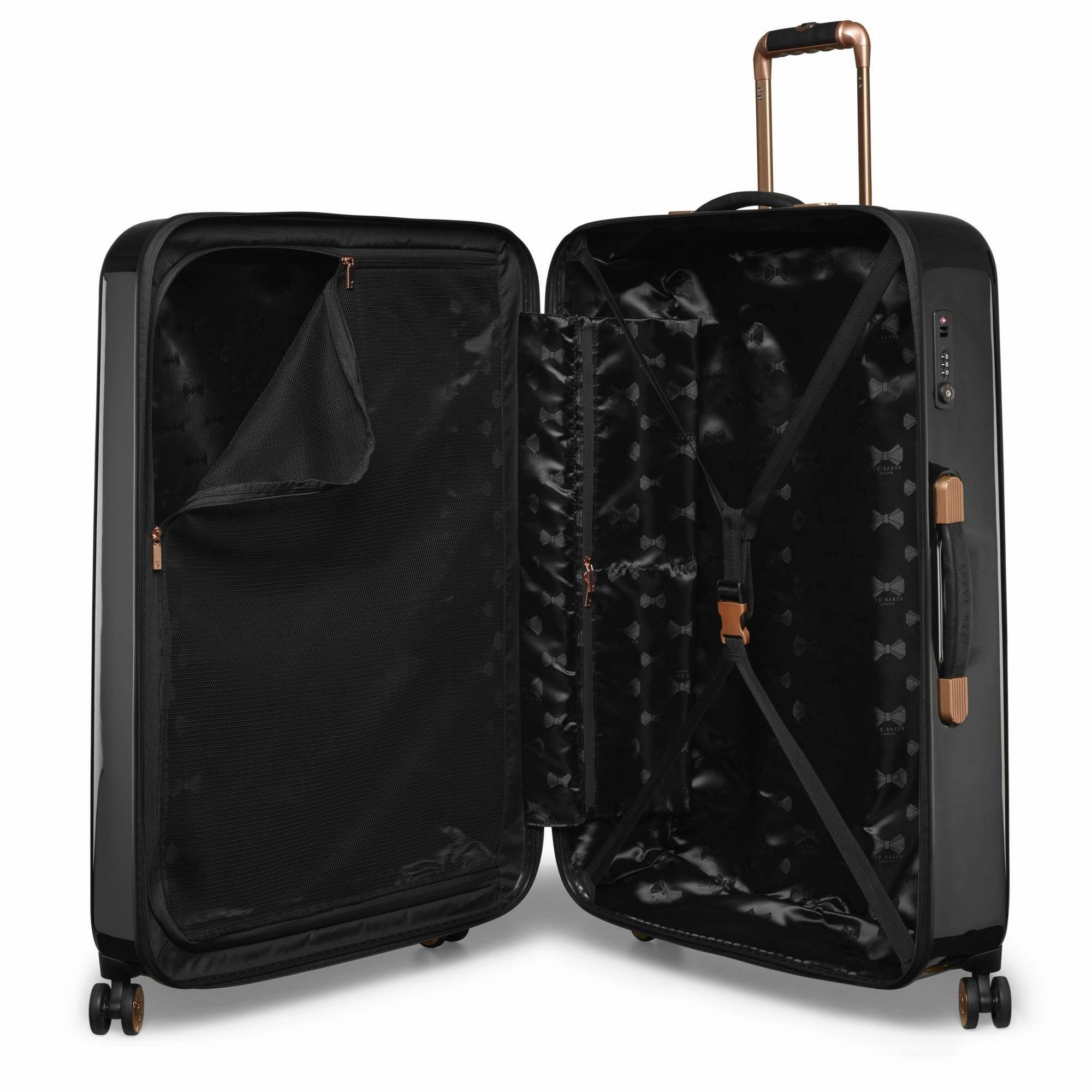Ted baker Women's Hardside Checked-Large 4-Wheel Large Luggage