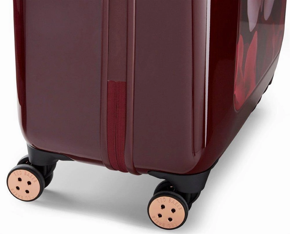 Ted baker Women's Hardside Checked-Large 4-Wheel Large Luggage