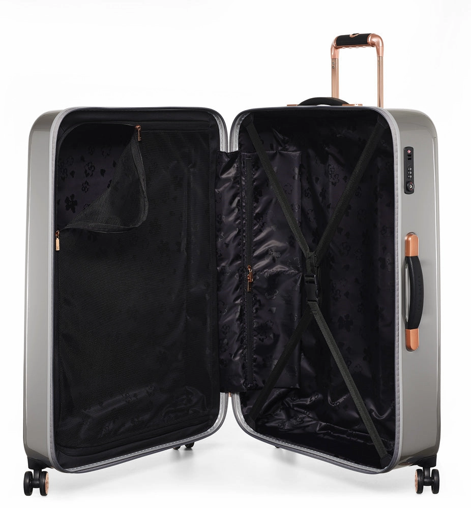 Ted baker Women's Hardside Checked-Large 4-Wheel Large Luggage