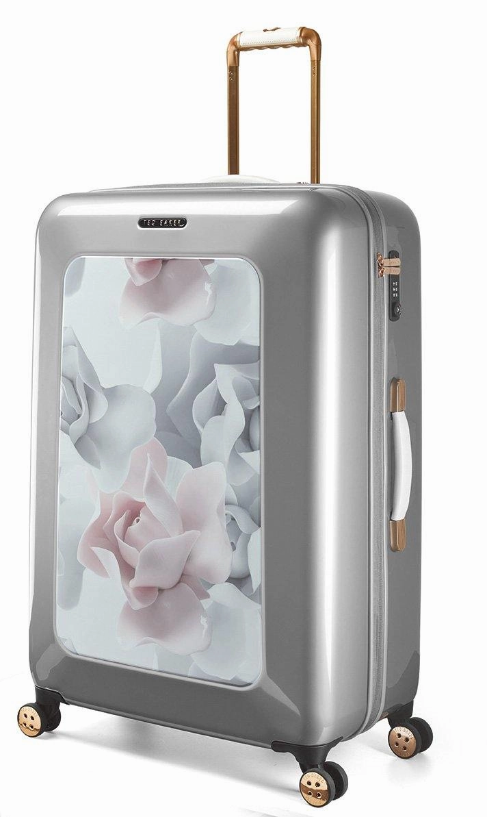 Ted baker Women's Hardside Checked-Large 4-Wheel Large Luggage