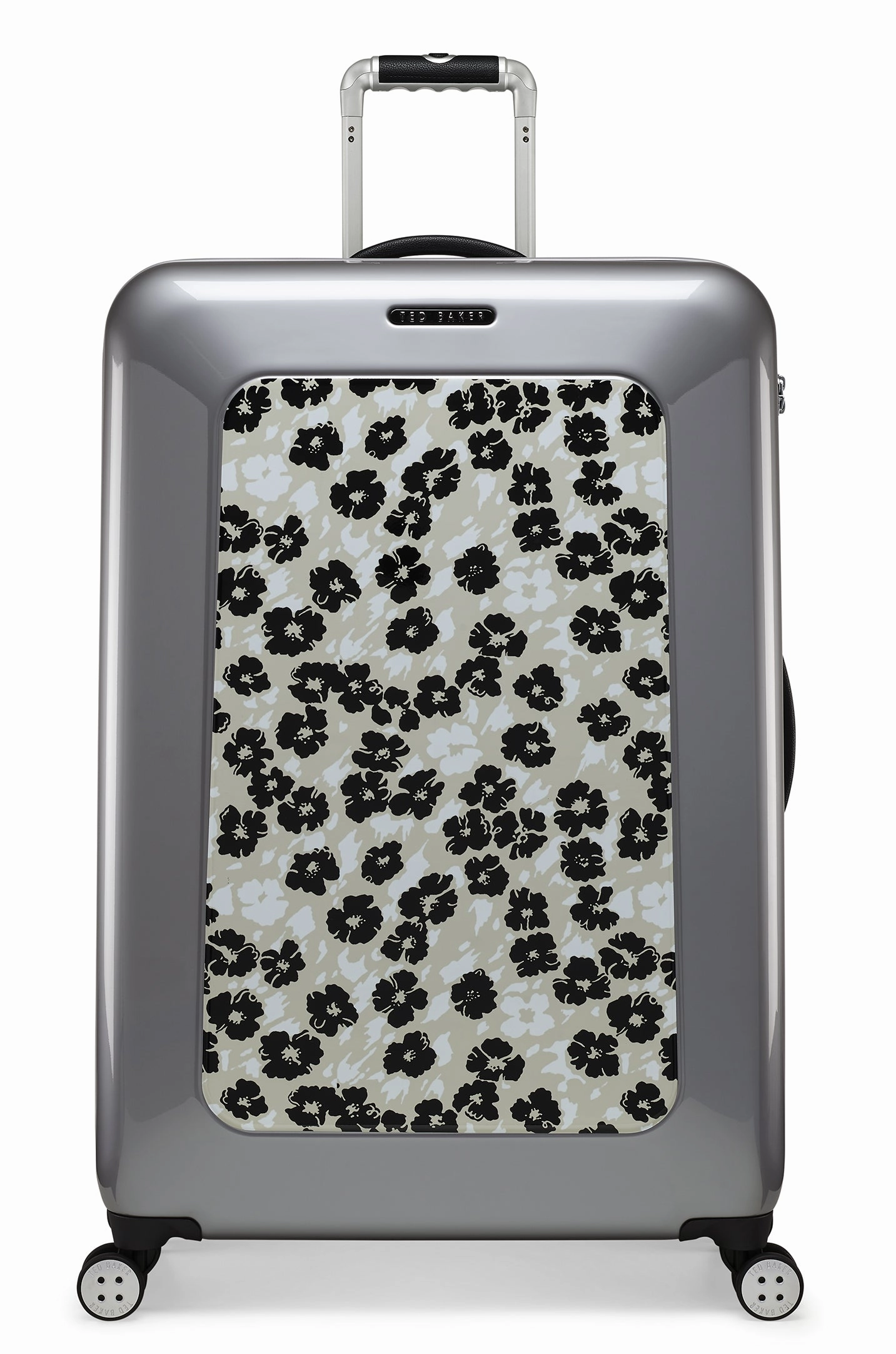 Ted baker Women's Hardside Checked-Large 4-Wheel Large Luggage