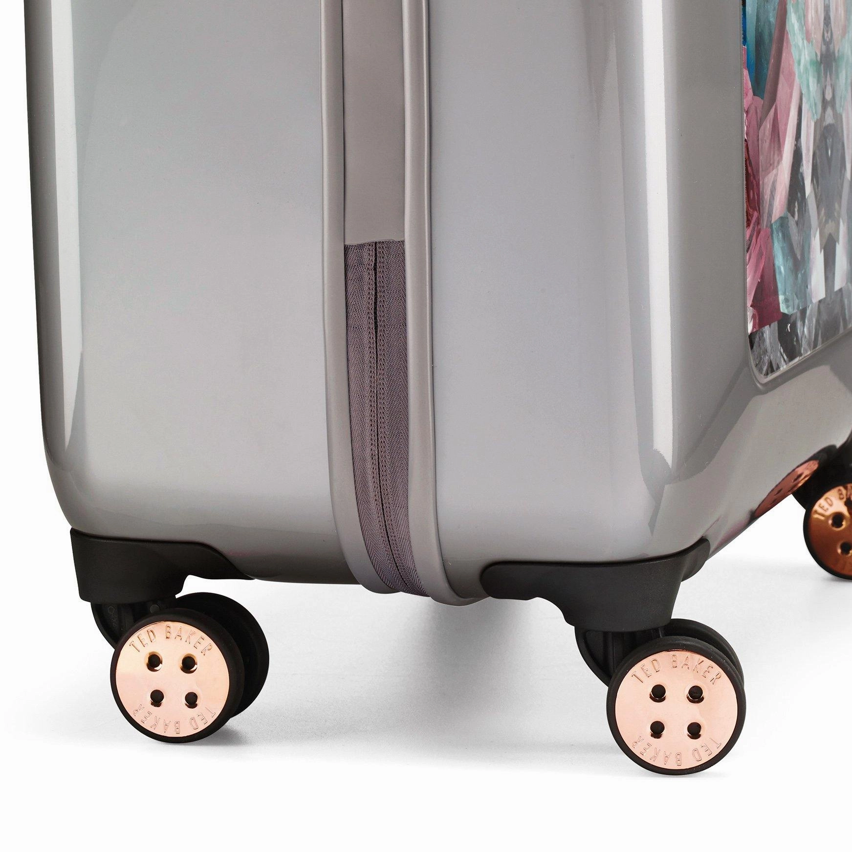 Ted baker Women's Hardside Checked-Large 4-Wheel Large Luggage