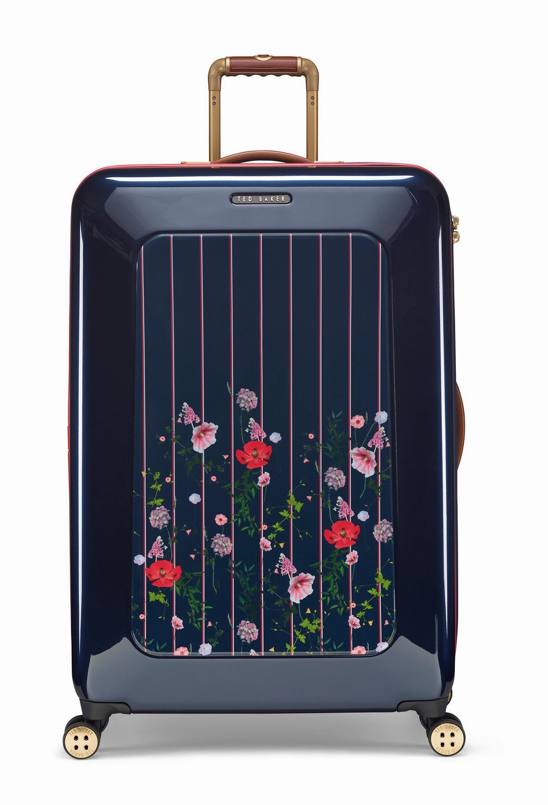 Ted baker Women's Hardside Checked-Large 4-Wheel Large Luggage