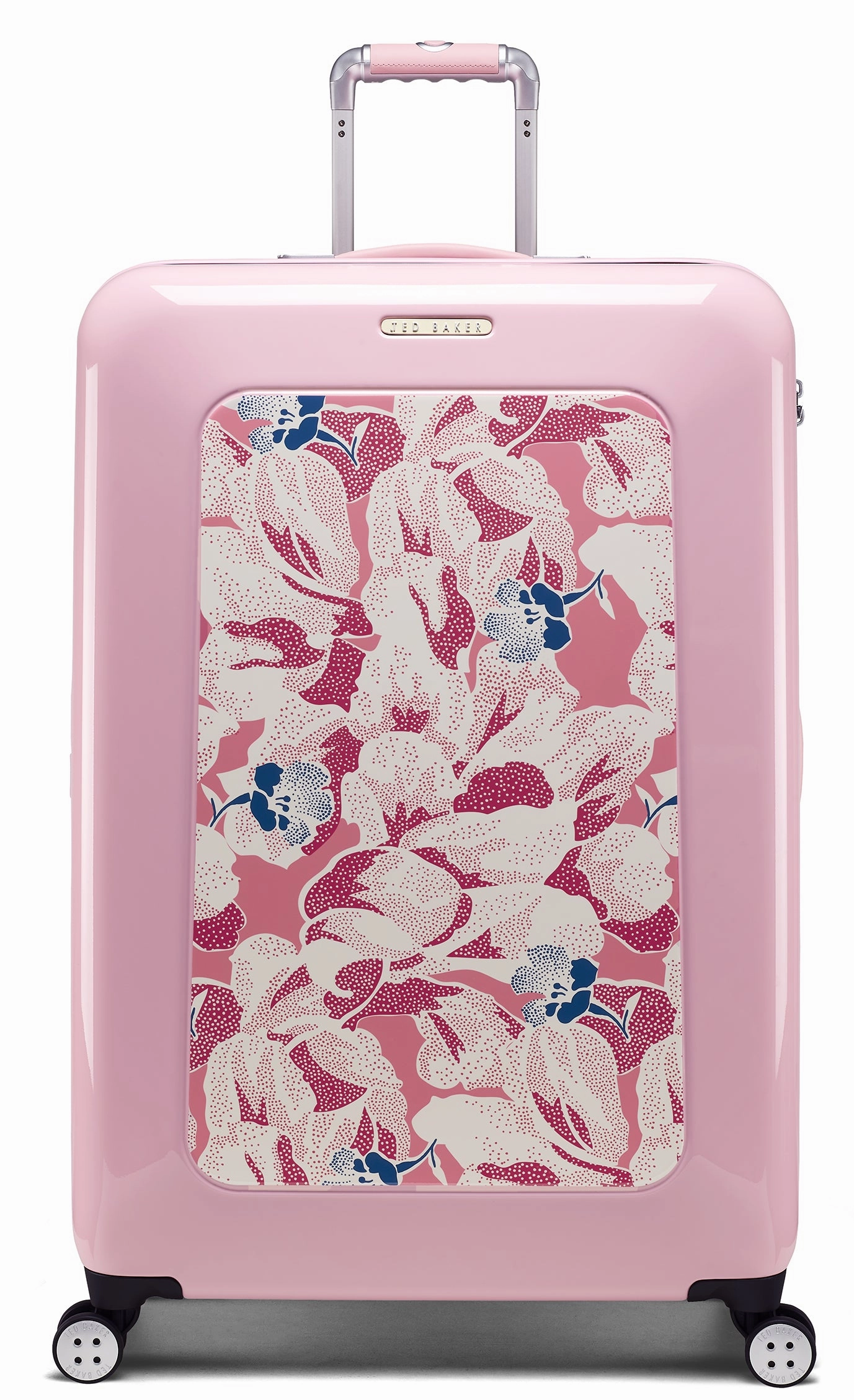 Ted baker Women's Hardside Checked-Large 4-Wheel Large Luggage