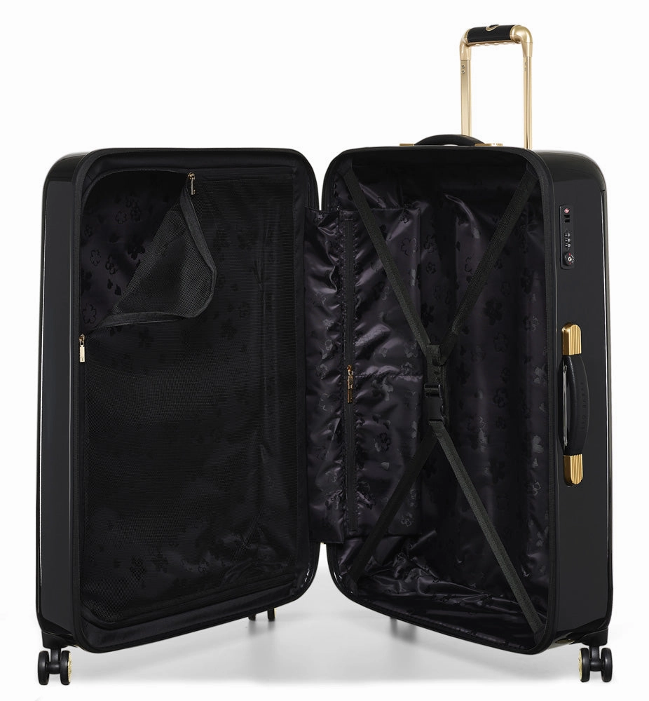 Ted baker Women's Hardside Checked-Large 4-Wheel Large Luggage