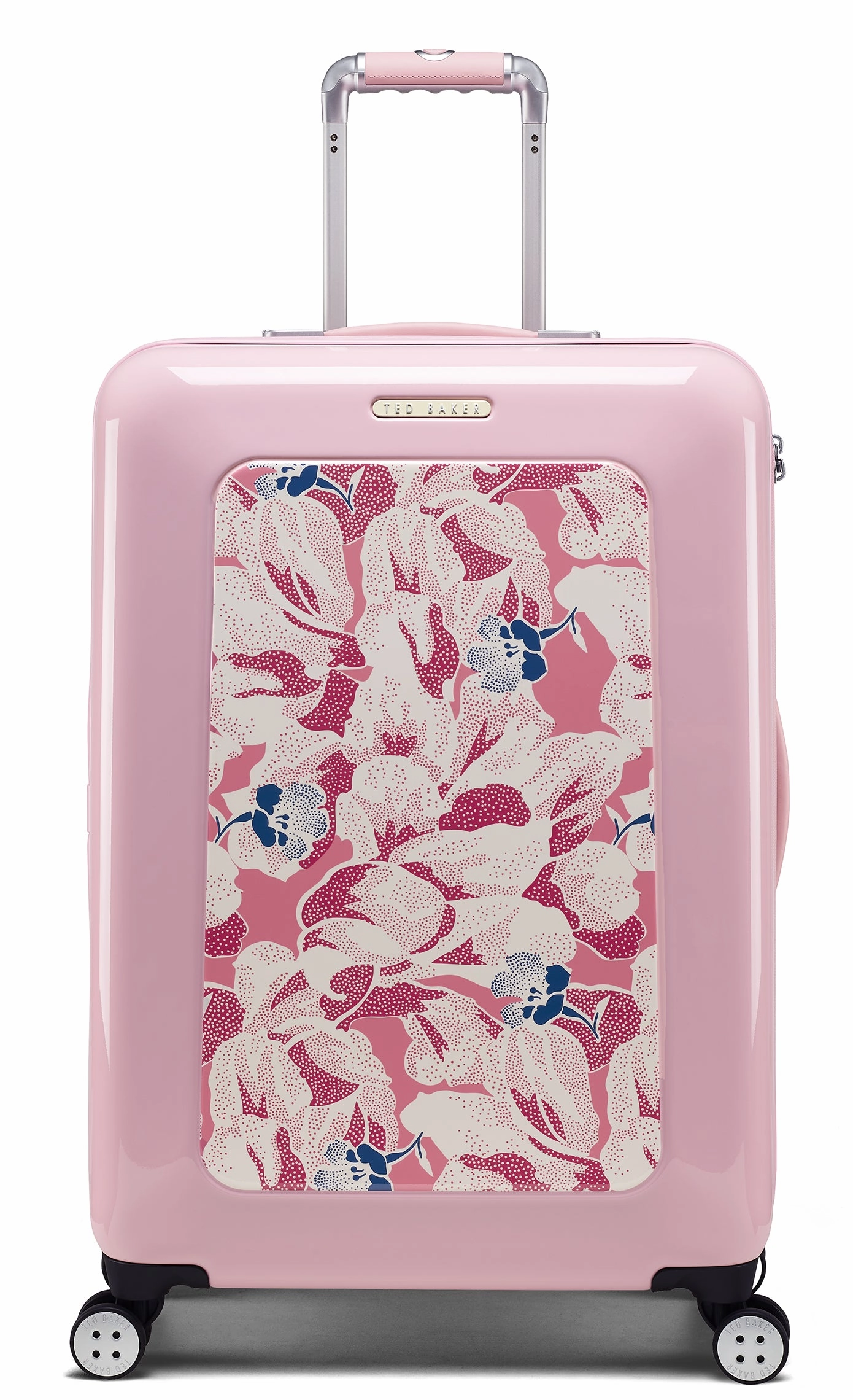 Ted baker Women's Hardside Checked-Medium 4-Wheel Medium Luggage