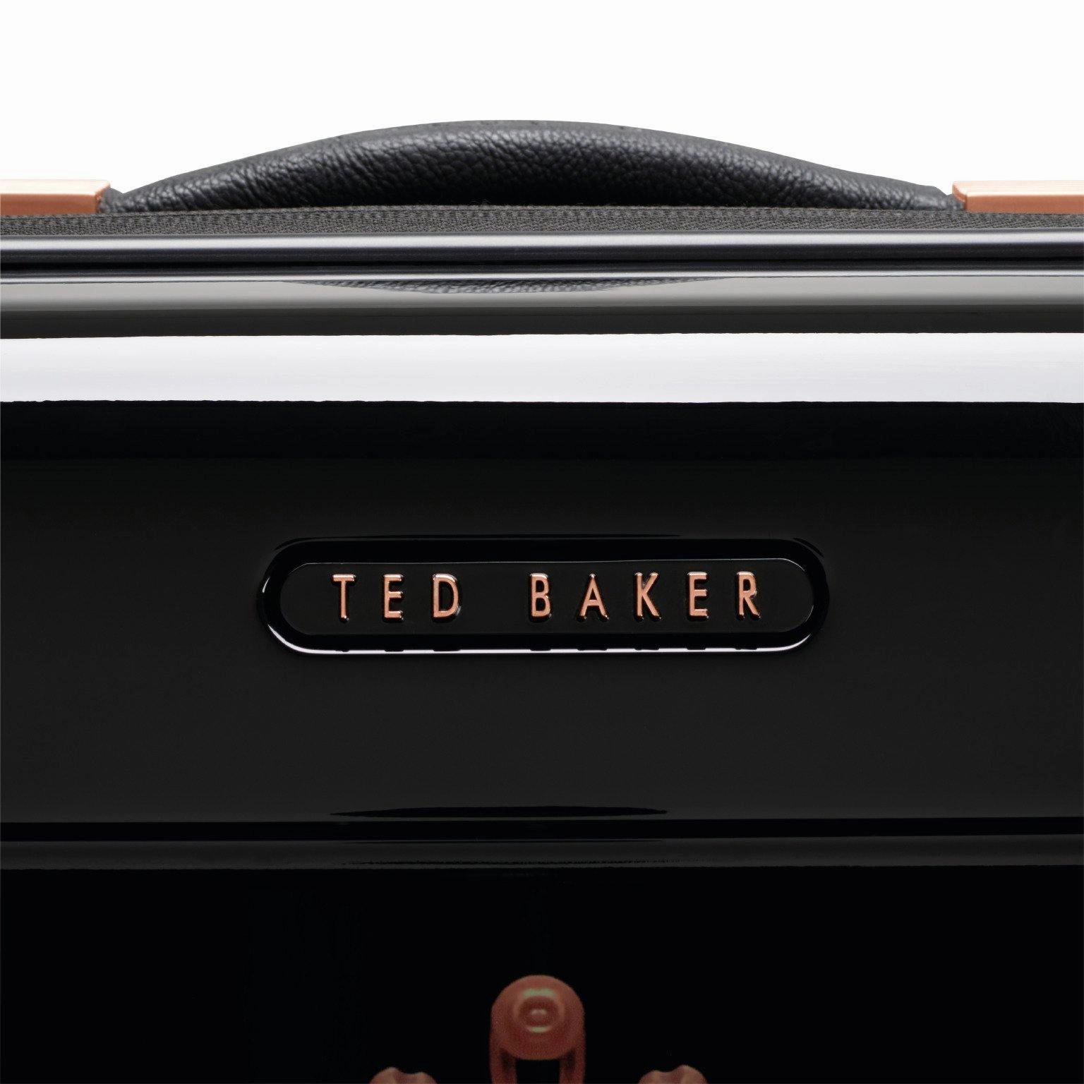 Ted baker Women's Hardside Checked-Medium 4-Wheel Medium Luggage
