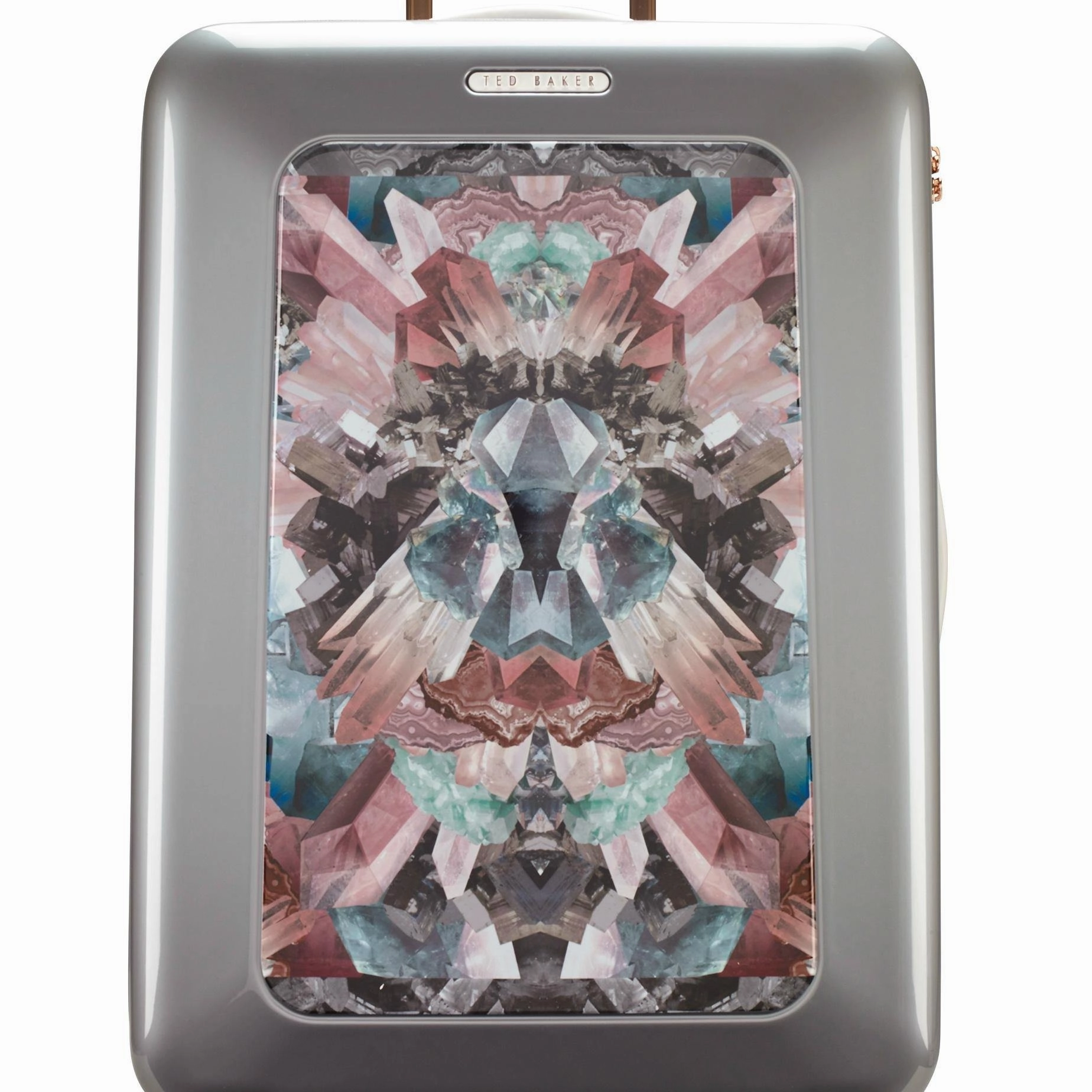 Ted baker Women's Hardside Checked-Medium 4-Wheel Medium Luggage