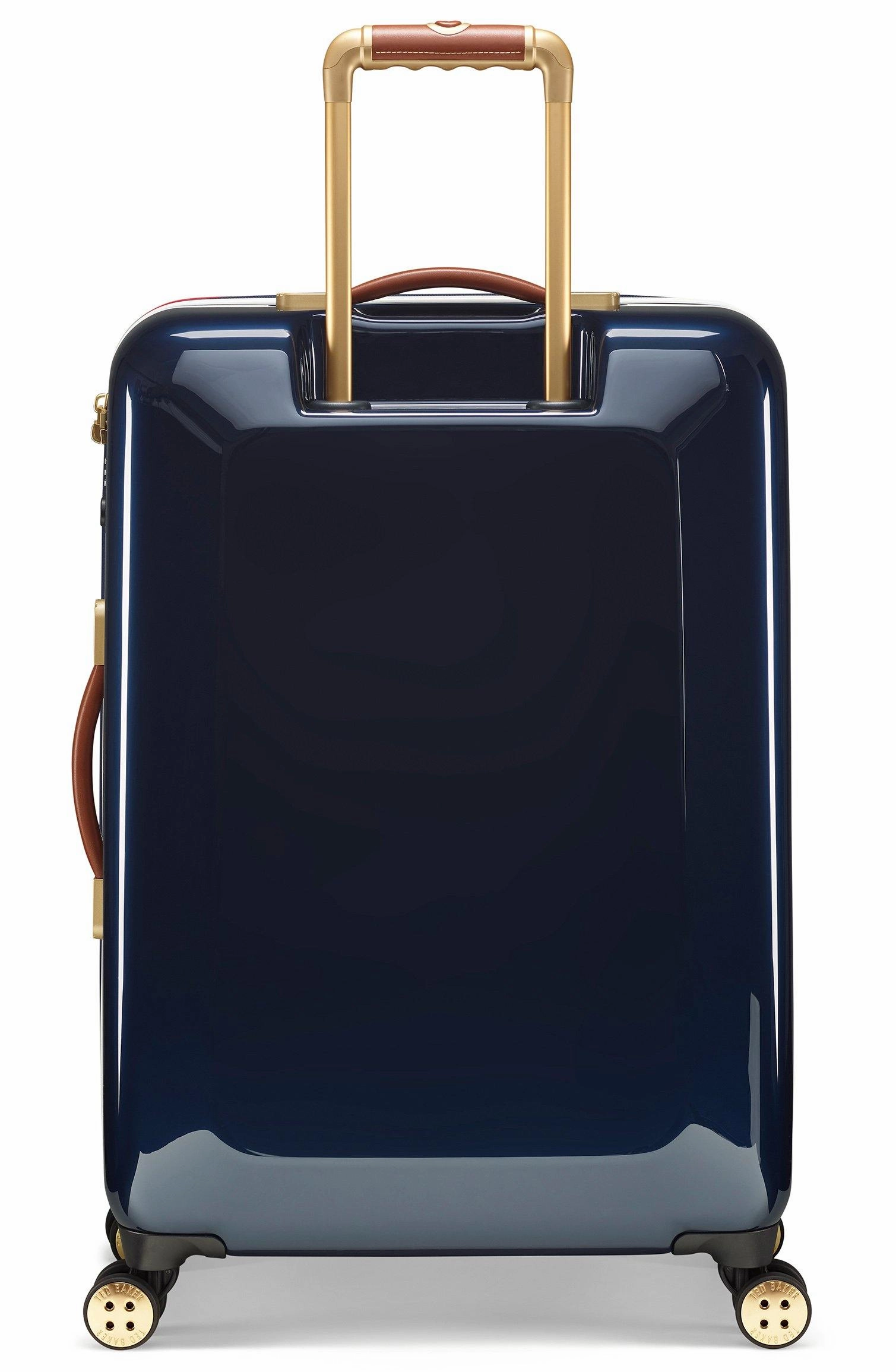 Ted baker Women's Hardside Checked-Medium 4-Wheel Medium Luggage