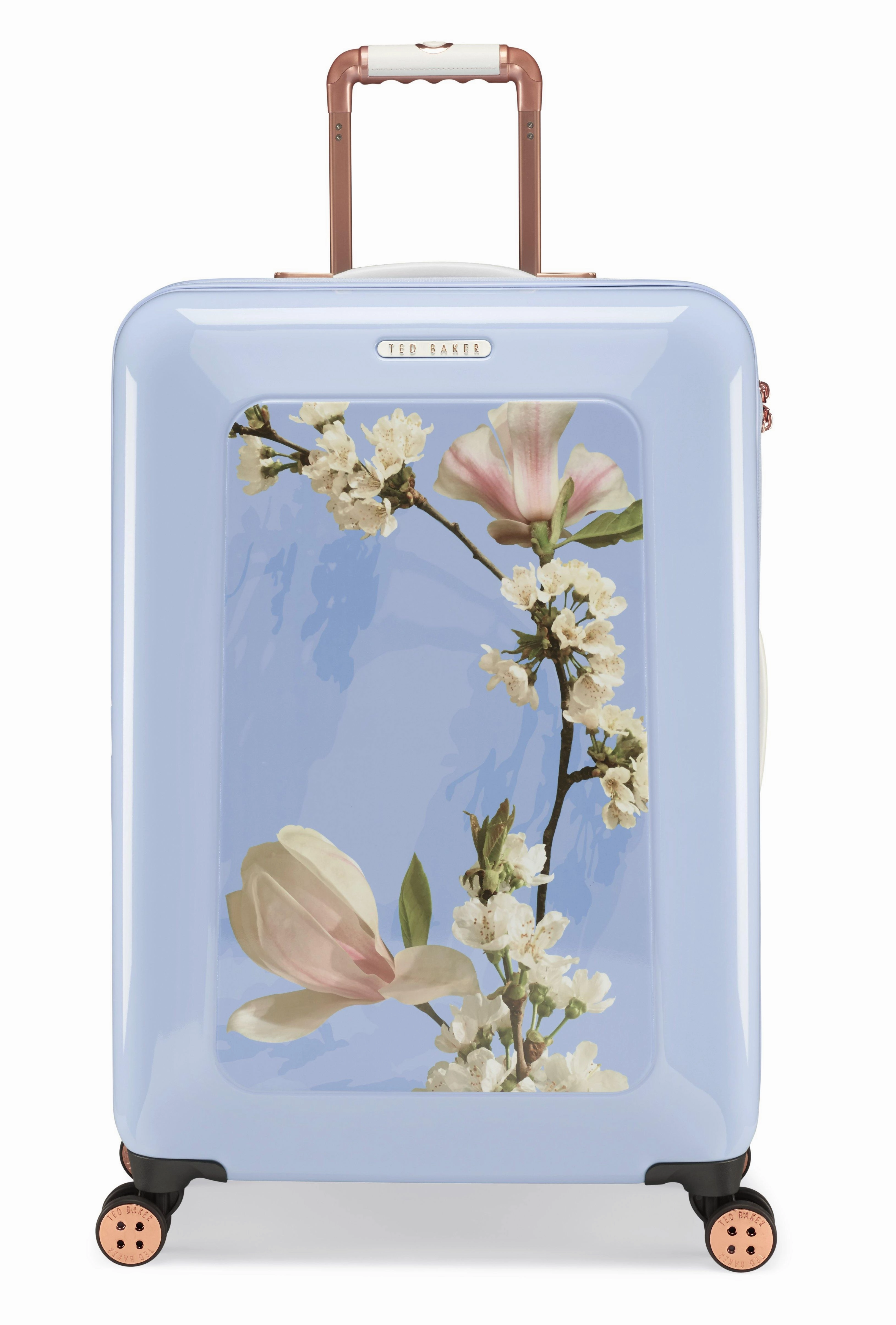 Ted baker Women's Hardside Checked-Medium 4-Wheel Medium Luggage