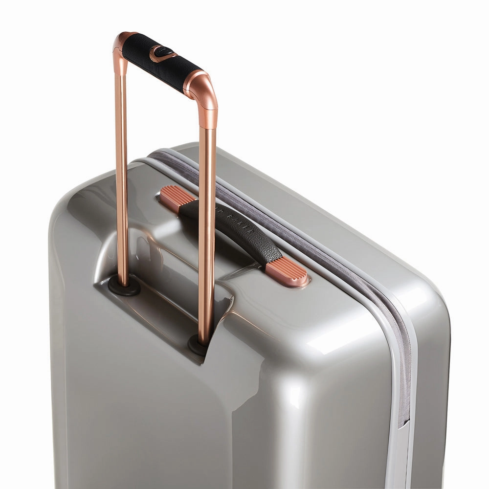 Ted baker Women's Hardside Checked-Medium 4-Wheel Medium Luggage