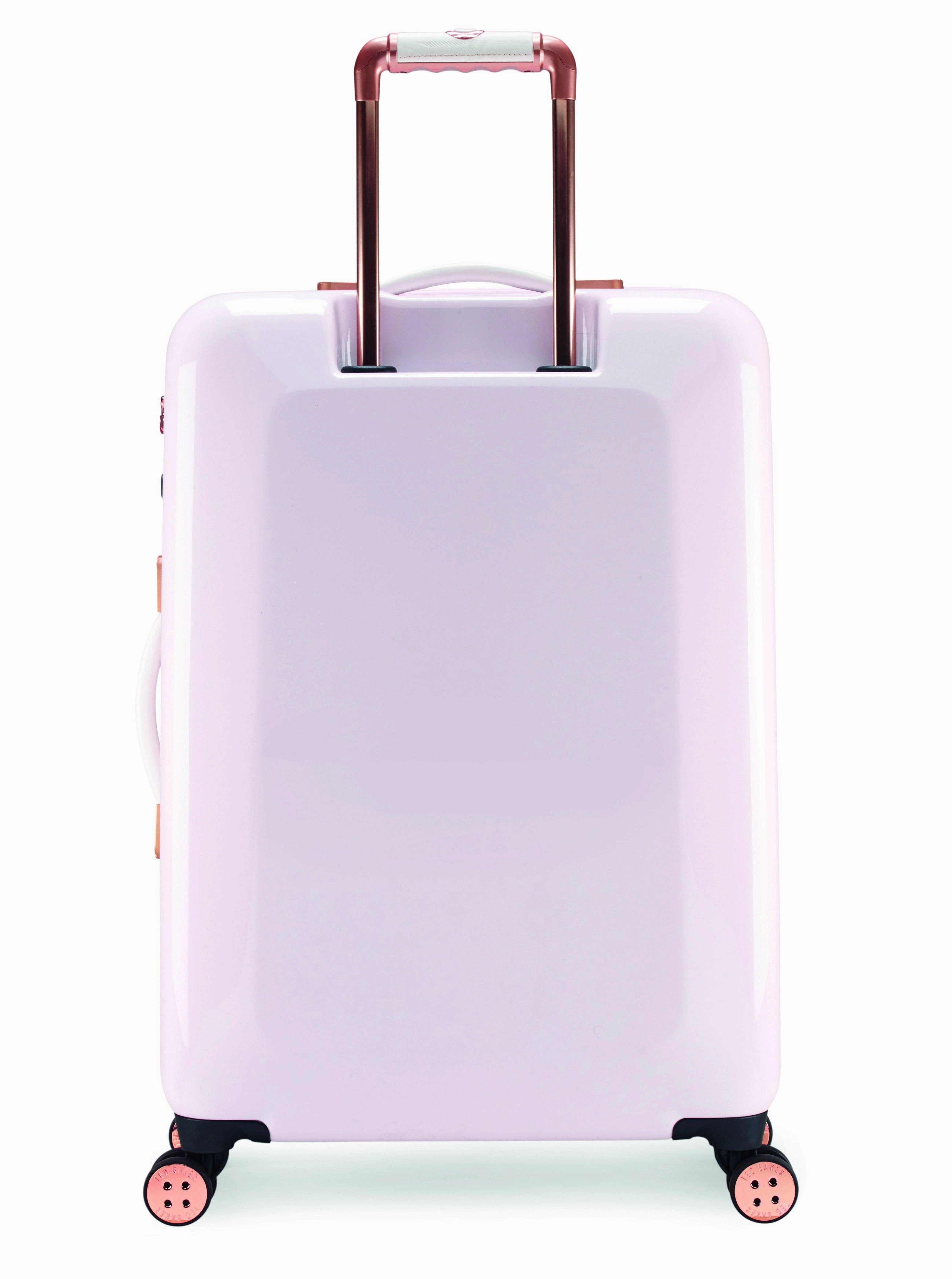 Ted baker Women's Hardside Checked-Medium 4-Wheel Medium Luggage