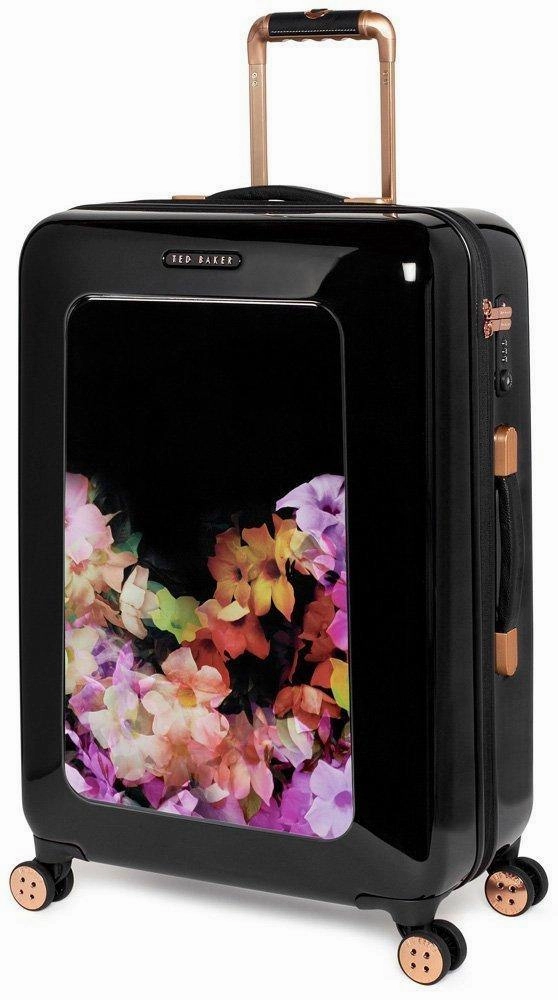 Ted baker Women's Hardside Checked-Medium 4-Wheel Medium Luggage