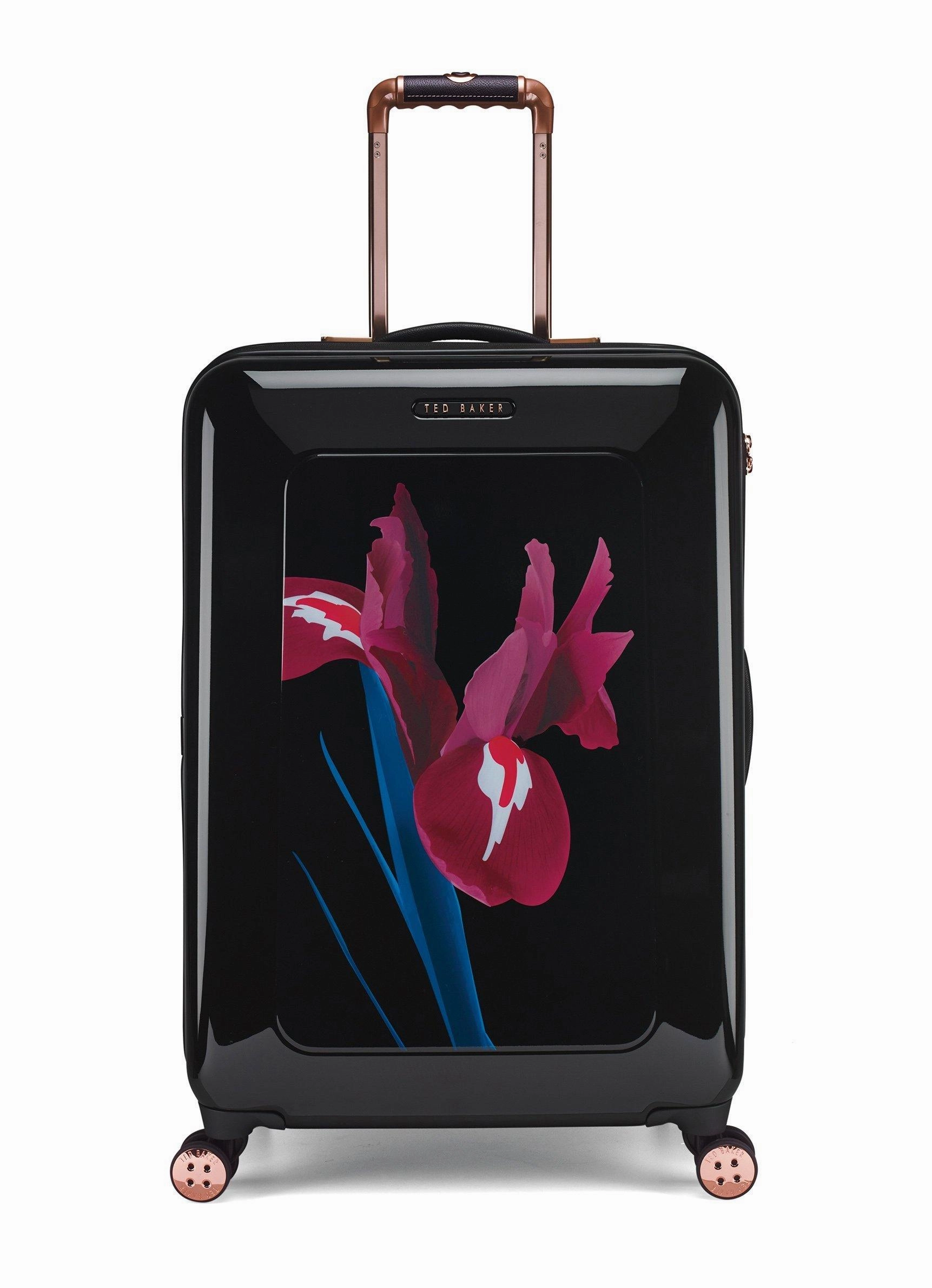 Ted baker Women's Hardside Checked-Medium 4-Wheel Medium Luggage