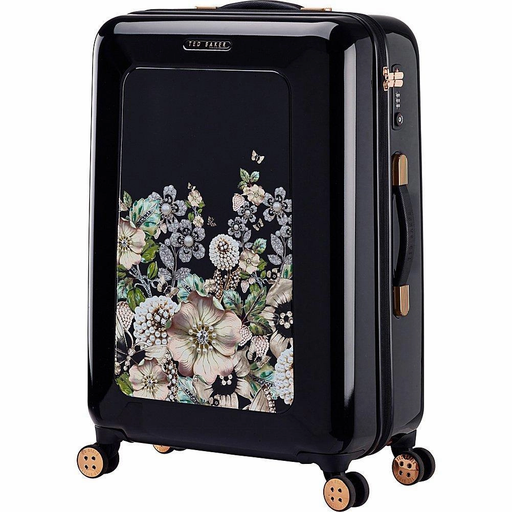 Ted baker Women's Hardside Checked-Medium 4-Wheel Medium Luggage