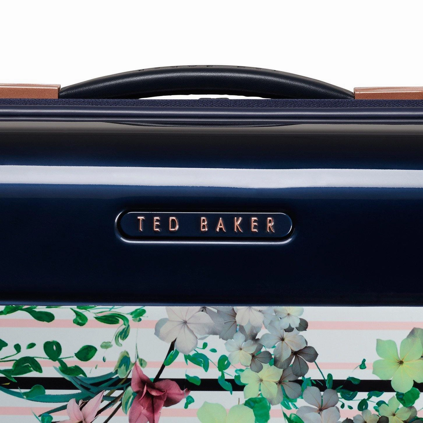 Ted baker Women's Hardside Checked-Medium 4-Wheel Medium Luggage