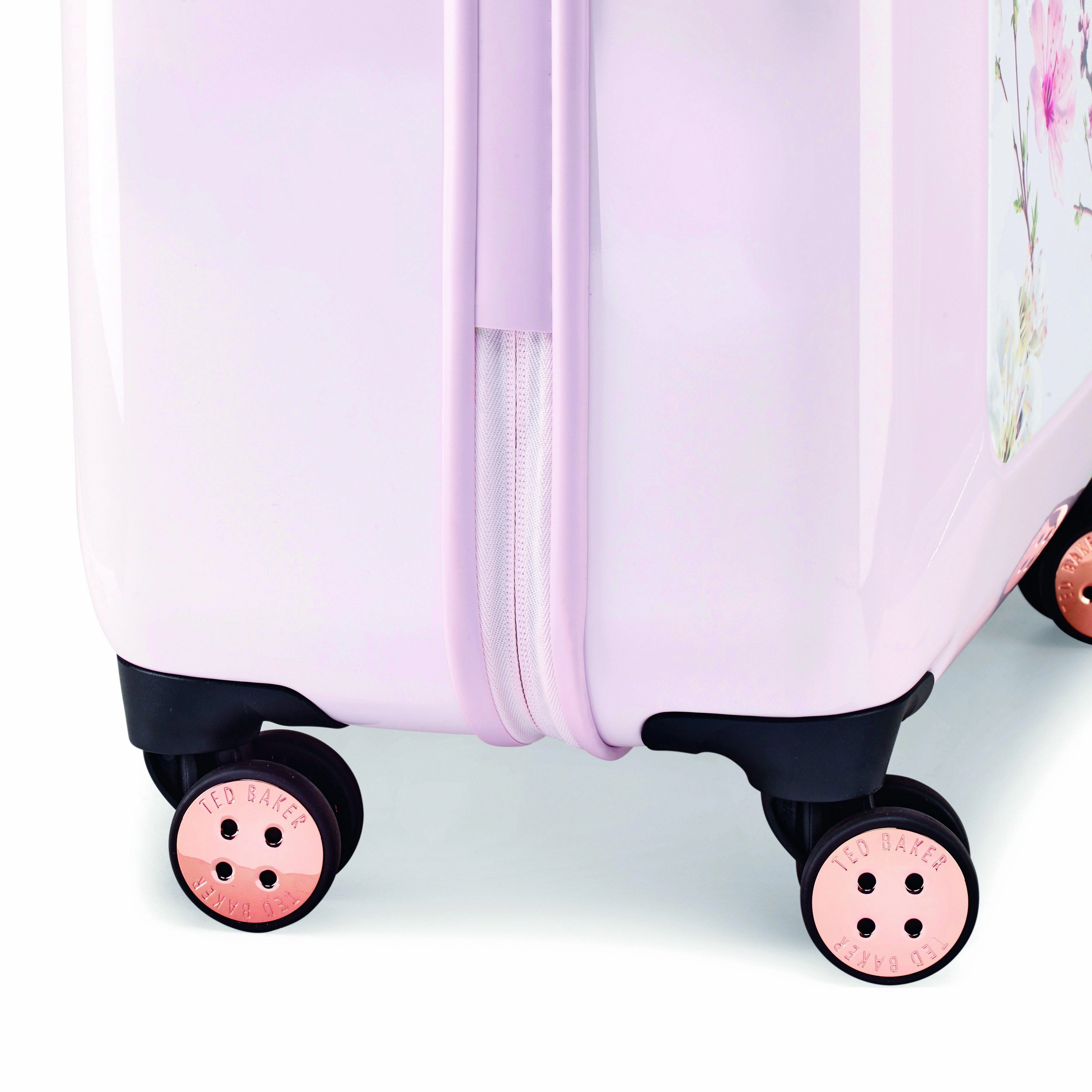 Ted baker Women's Hardside Checked-Medium 4-Wheel Medium Luggage