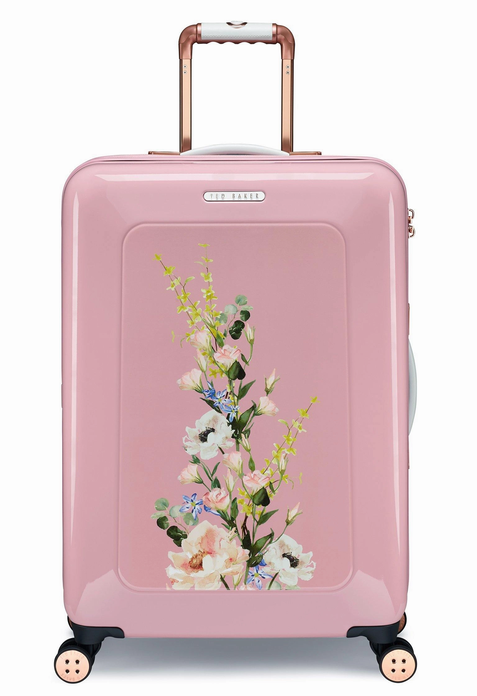 Ted baker Women's Hardside Checked-Medium 4-Wheel Medium Luggage