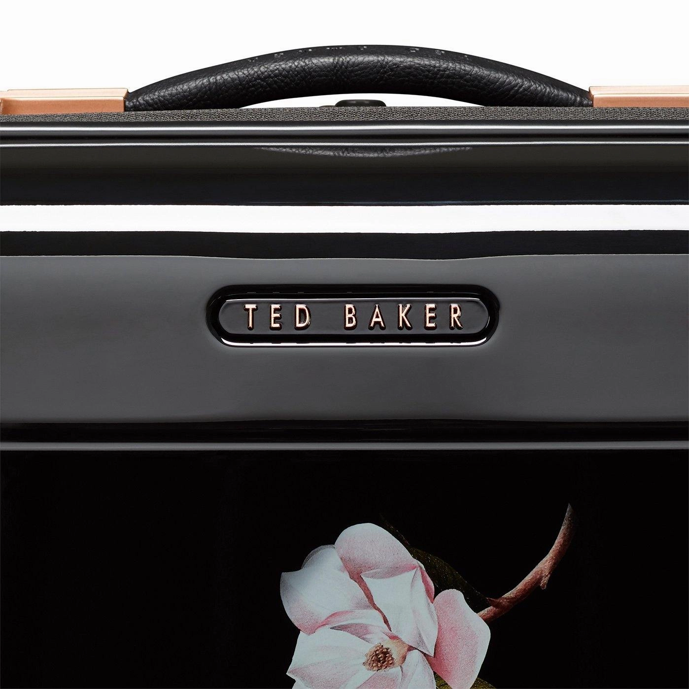 Ted baker Women's Hardside Checked-Medium 4-Wheel Medium Luggage