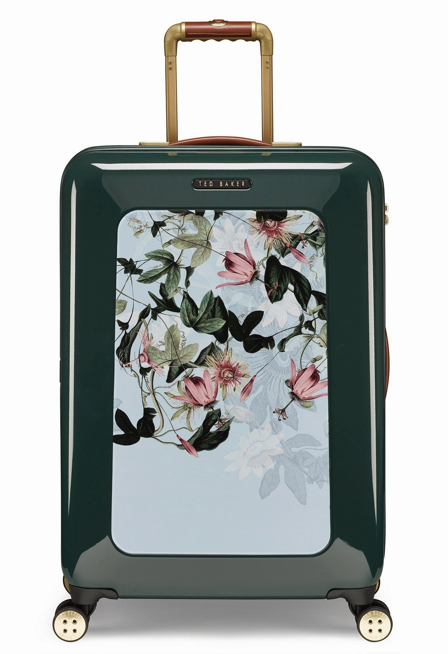 Ted baker Women's Hardside Checked-Medium 4-Wheel Medium Luggage